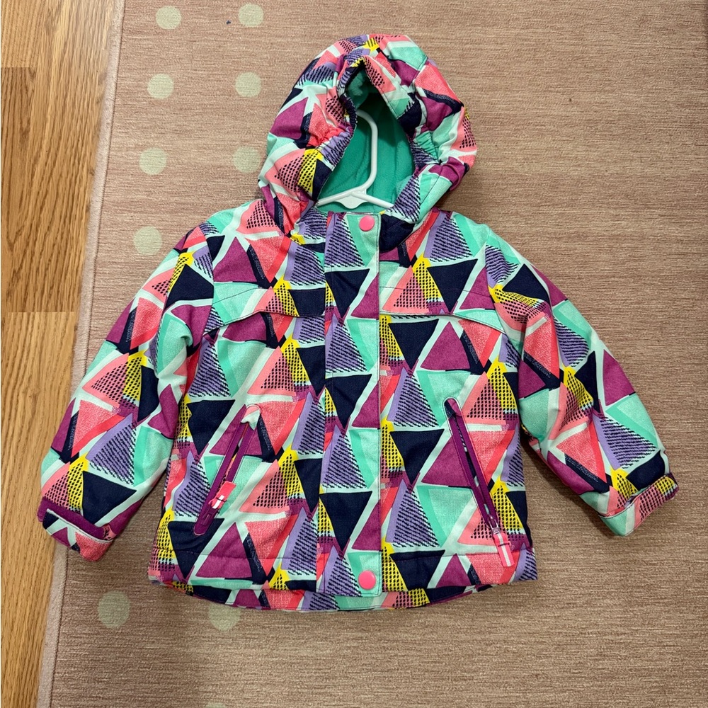 Cat & Jack Multicolor Geometric Puffer Jacket